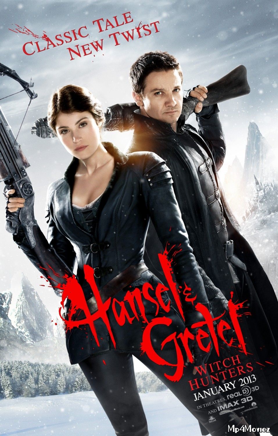 poster of [18ᐩ] Hansel and Gretel Witch Hunters 2013 Hindi Dubbed Full Movie